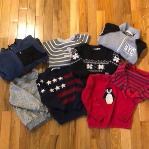 Bundle of 2T sweaters and fleeces 8 units